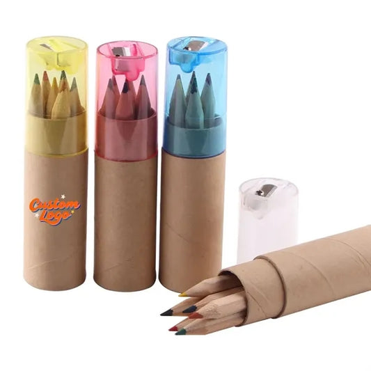 Colored Pencil & Sharpener Set - Full Color