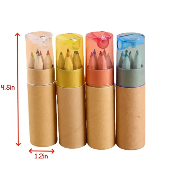 Colored Pencil & Sharpener Set - Full Color