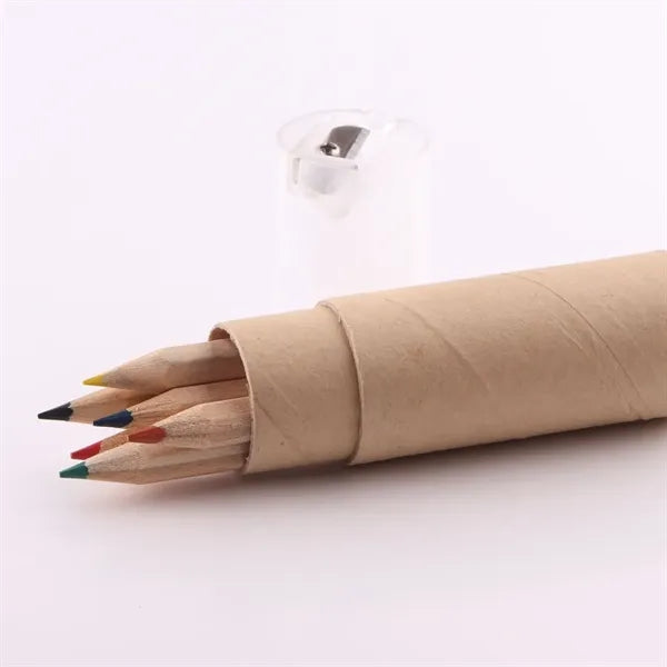 Colored Pencil & Sharpener Set - Full Color