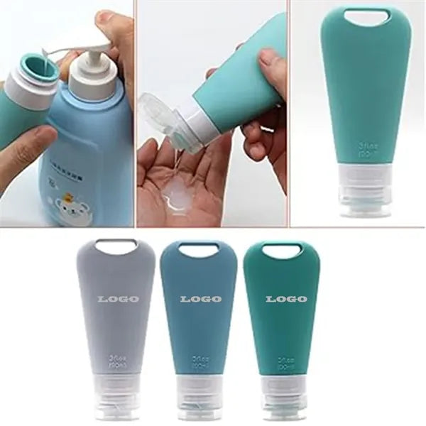 Small Mini Travel Empty Silicone Squeeze Bottles Set