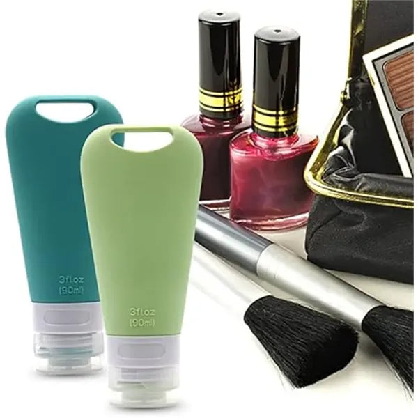Small Mini Travel Empty Silicone Squeeze Bottles Set