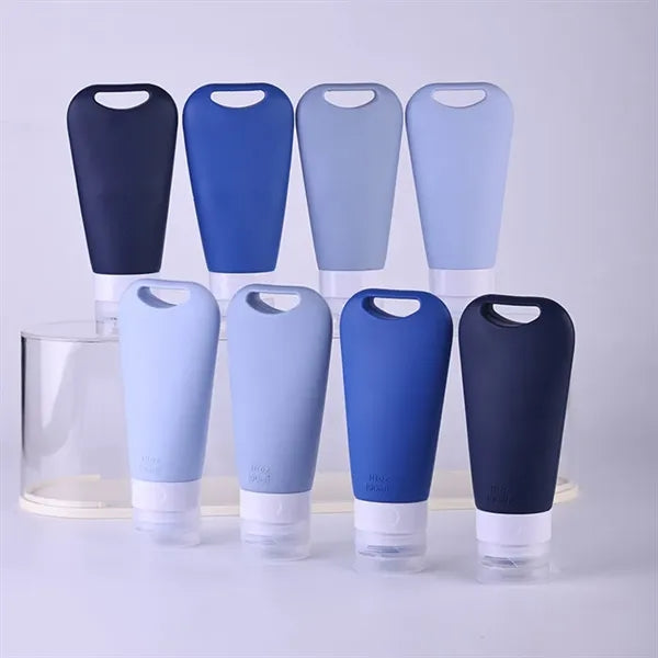 Small Mini Travel Empty Silicone Squeeze Bottles Set