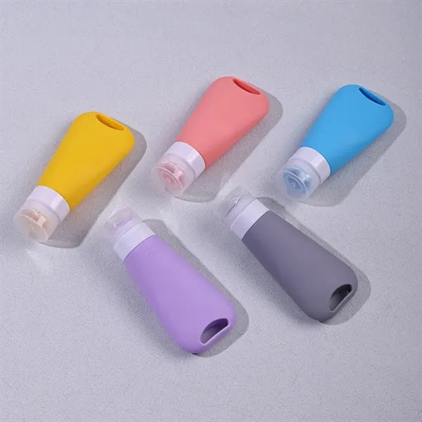 Small Mini Travel Empty Silicone Squeeze Bottles Set