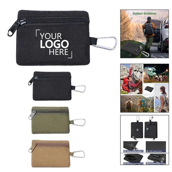 Zipper Pouch with Carabiner