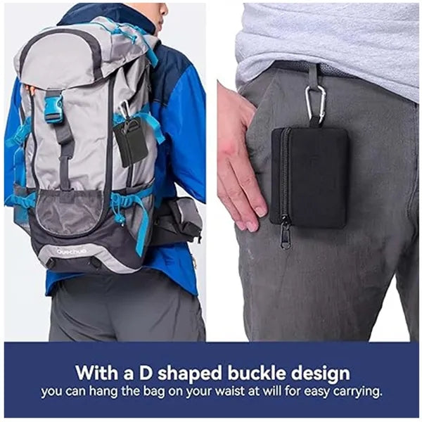 Zipper Pouch with Carabiner