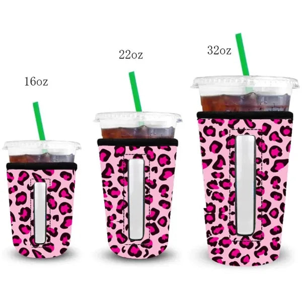 16oz Neoprene Insulated Iced Coffee Cup Sleeve