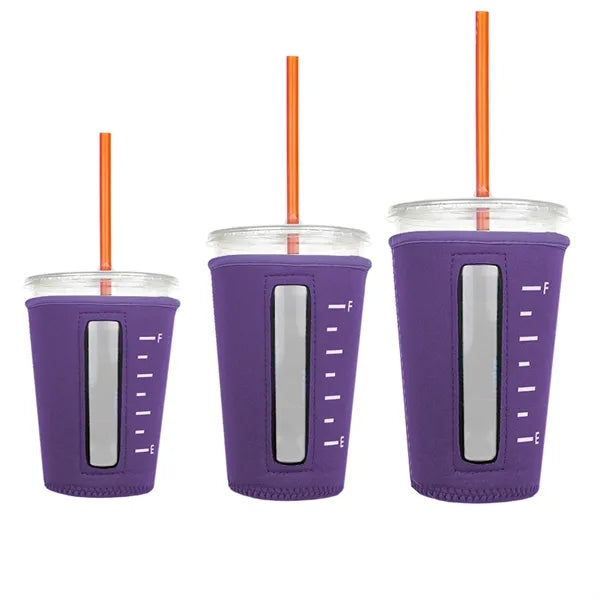 16oz Neoprene Insulated Iced Coffee Cup Sleeve
