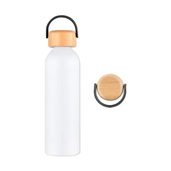24 Oz. 100% Recycled Aluminum Bottle with Bamboo Lid