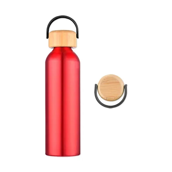 24 Oz. 100% Recycled Aluminum Bottle with Bamboo Lid