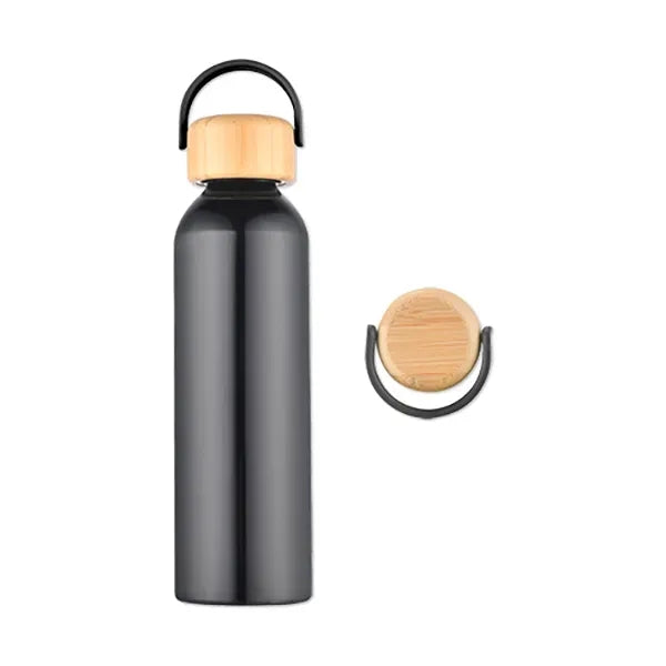 24 Oz. 100% Recycled Aluminum Bottle with Bamboo Lid