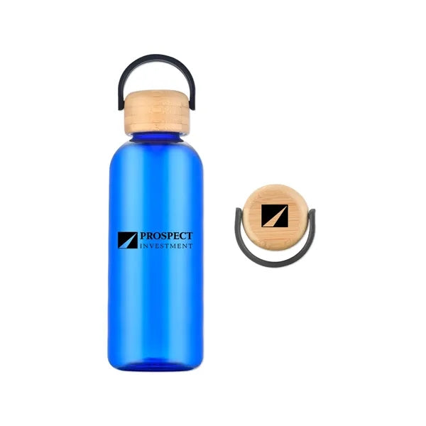 21 Oz. RPET Water Bottle with Bamboo Lid
