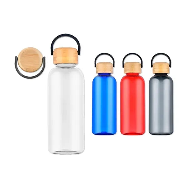 21 Oz. RPET Water Bottle with Bamboo Lid