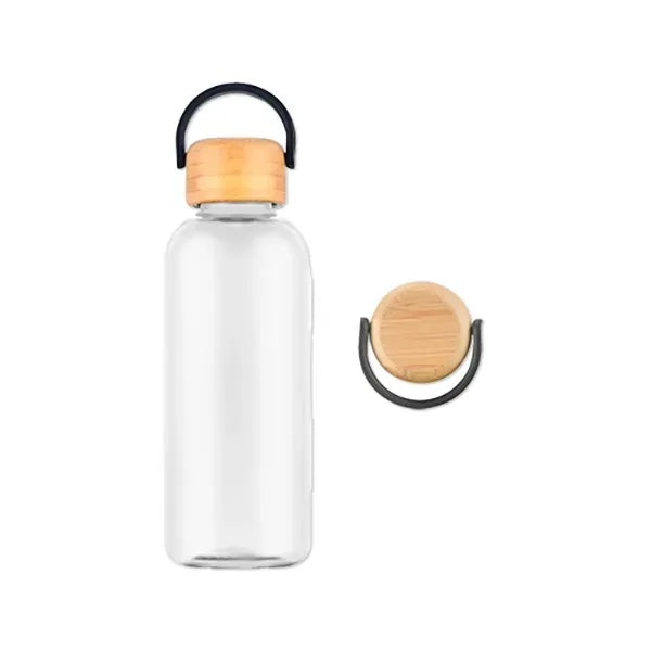 21 Oz. RPET Water Bottle with Bamboo Lid