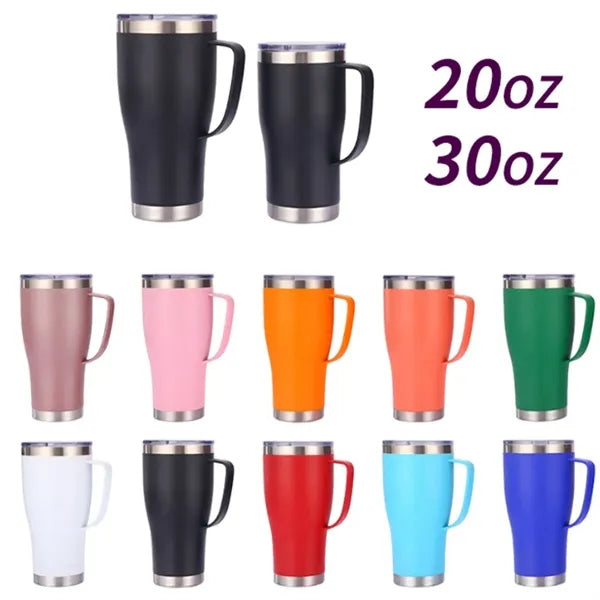 30oz Stainless Steel Tumbler with Handle