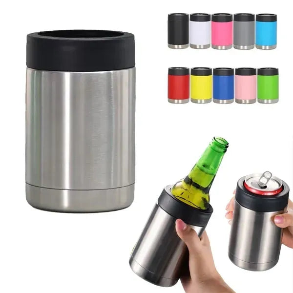 Insulated 12oz Stainless Steel Bottle Beer Cola Can Cooler