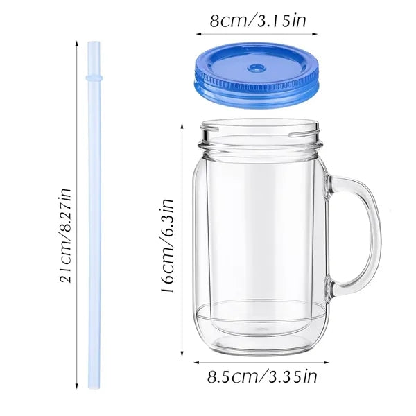 20 oz Double Insulated Tumbler with Straw