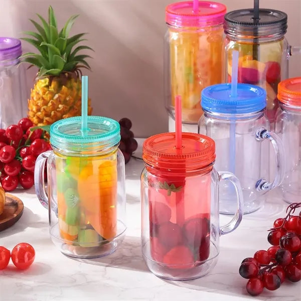 20 oz Double Insulated Tumbler with Straw