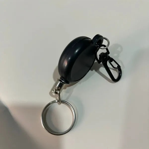 Retractable Steel Cable Keychain