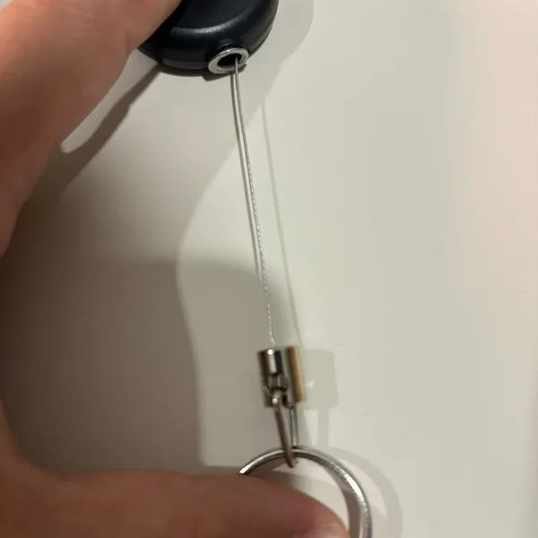 Retractable Steel Cable Keychain