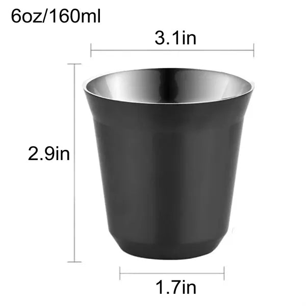Colorful Double-Wall Stainless Steel Coffee Cup