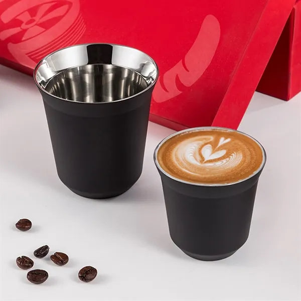 Colorful Double-Wall Stainless Steel Coffee Cup