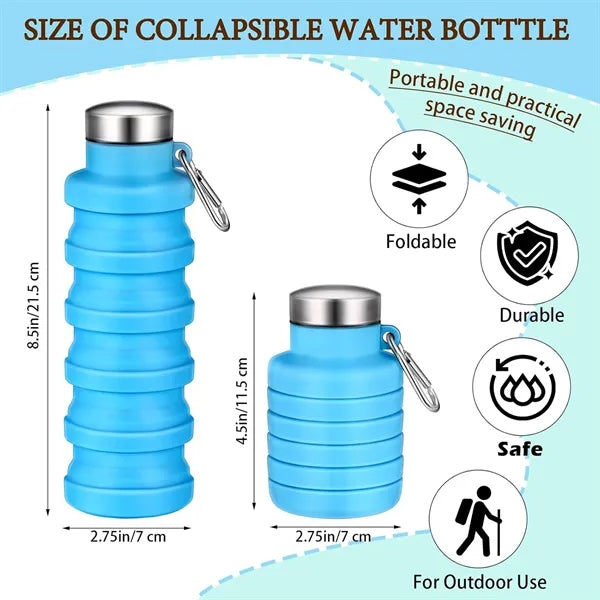 Silicone Foldable Water Bottle for Outdoor Use