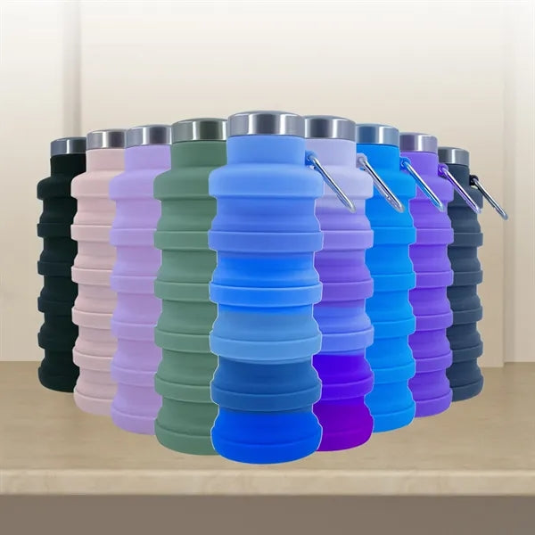 Silicone Foldable Water Bottle for Outdoor Use