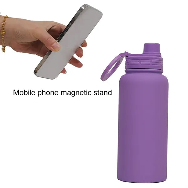 1L Insulated Water Bottle with Phone Holder