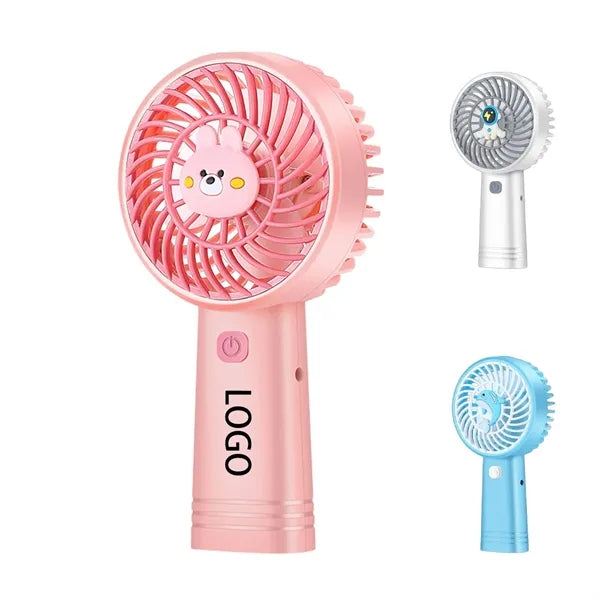 Usb Charging Portable Cartoon Handheld Fan