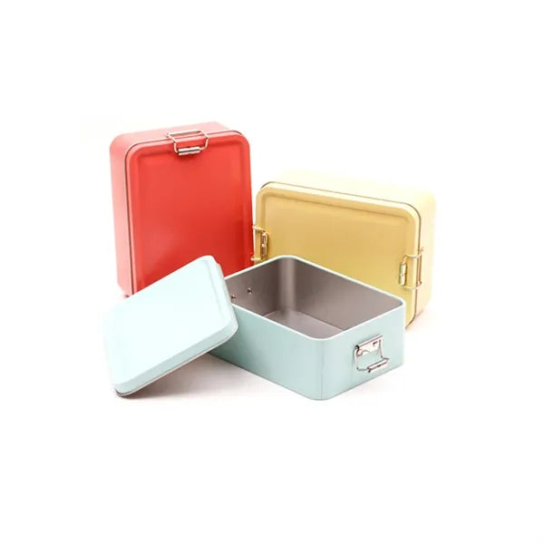 Colorful Rectangle Storage Tin Box