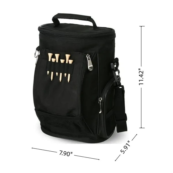 Insulated Golf Cooler Bag With Shoulder Strap And Tee Holder