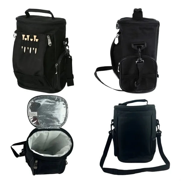 Insulated Golf Cooler Bag With Shoulder Strap And Tee Holder