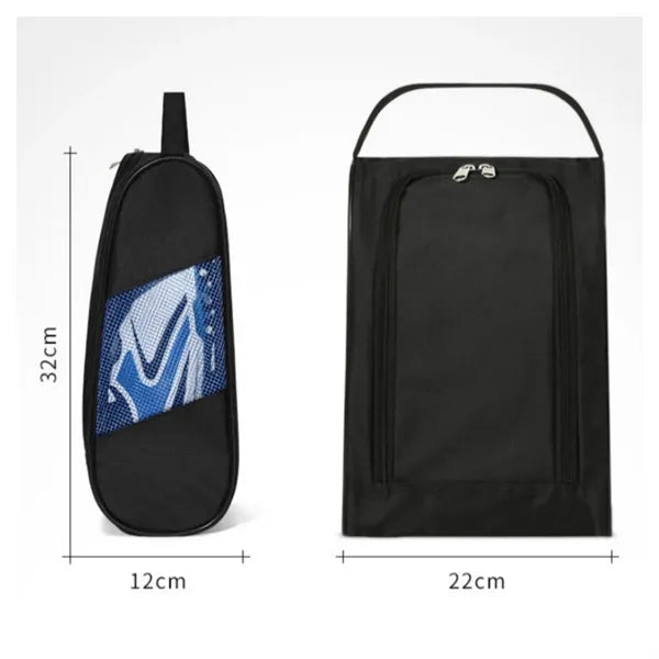 Breathable Golf Shoe Bag With Handle And Zipper Closure