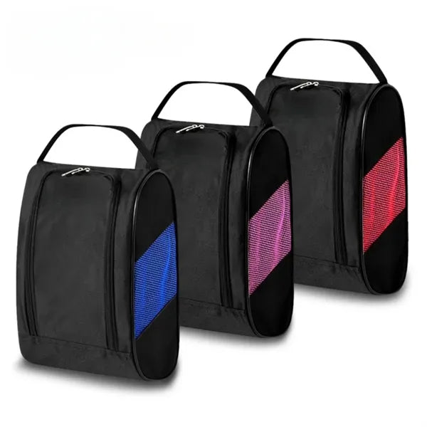 Breathable Golf Shoe Bag With Handle And Zipper Closure