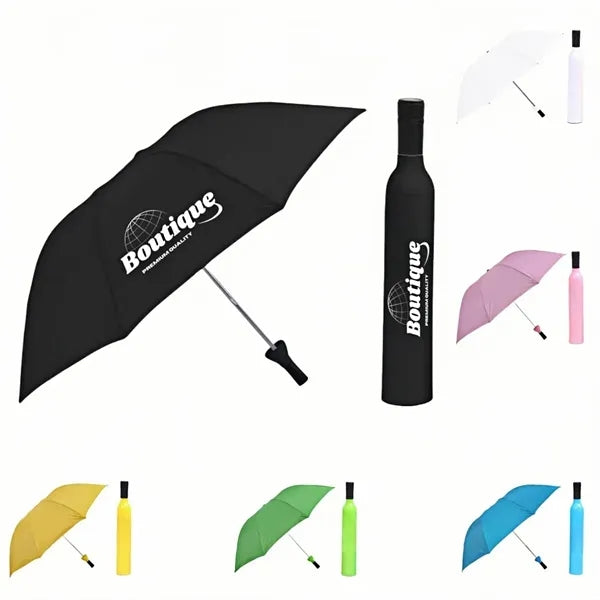 Creative Bottle Folding Umbrella Gift Idea