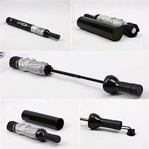 Creative Bottle Folding Umbrella Gift Idea