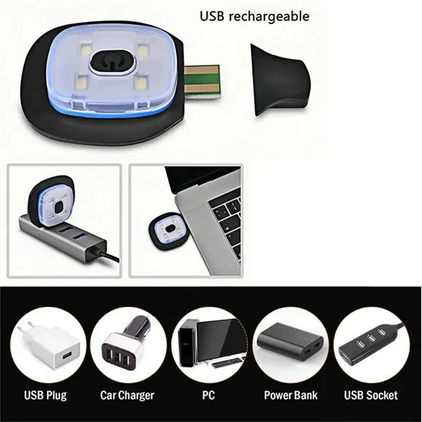 Bluetooth Beanie With Led Headlamp And USB Charging