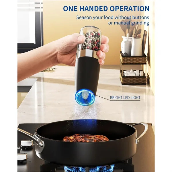 Gravity Electric Salt and Pepper Grinder Set