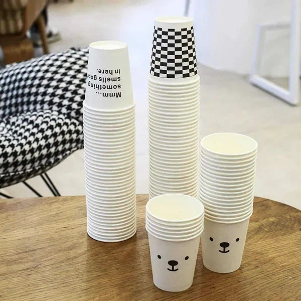 Printed Picnic Coffee 7oz Disposable Paper Cup