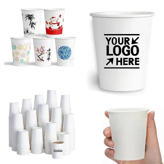Printed Picnic Coffee 7oz Disposable Paper Cup