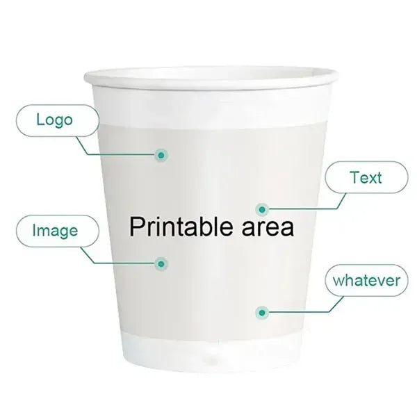 Printed Picnic Coffee 7oz Disposable Paper Cup