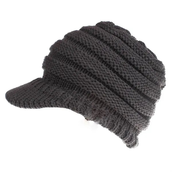 Peaked Solid Cap