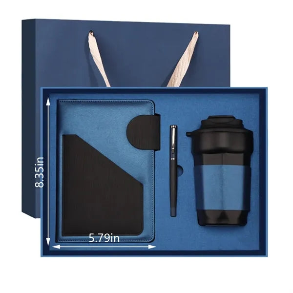 Employee teacher premium notebook insulated thermos gift set