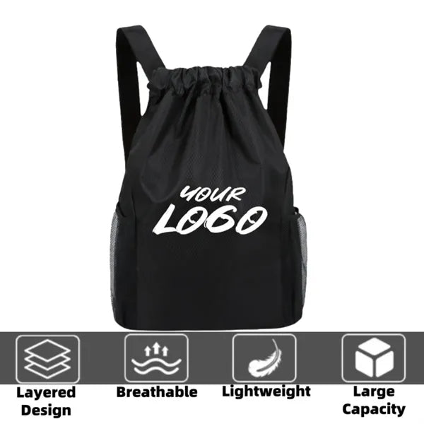 Sports Drawstring Backpack Gym Bag