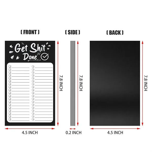 Magnetic Fridge To Do List Notepads with Pen Holder