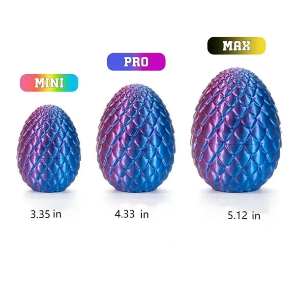 3D Printed 3.35-Inch Dragon Eggs