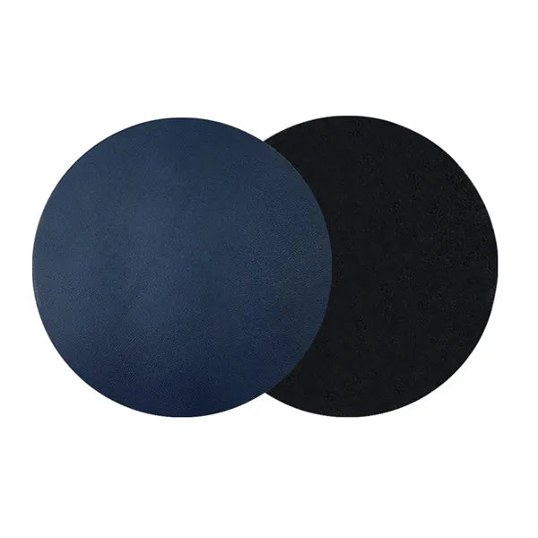 Round Heat-Resistant Stain-Resistant Leather Coaster Set