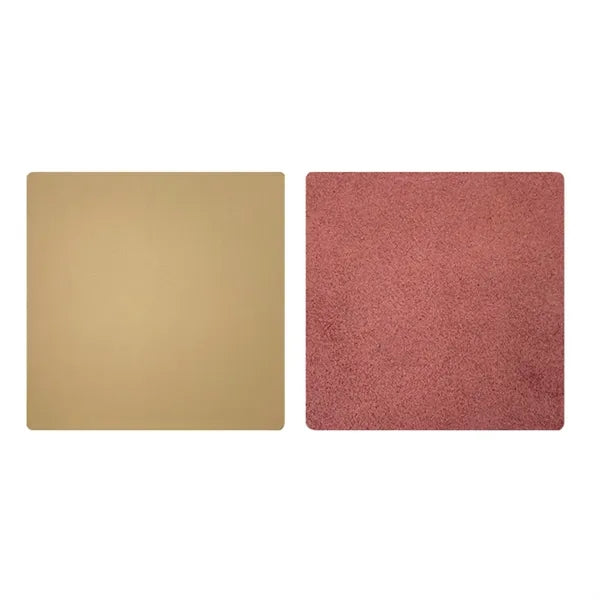Round Heat-Resistant Stain-Resistant Leather Coaster Set