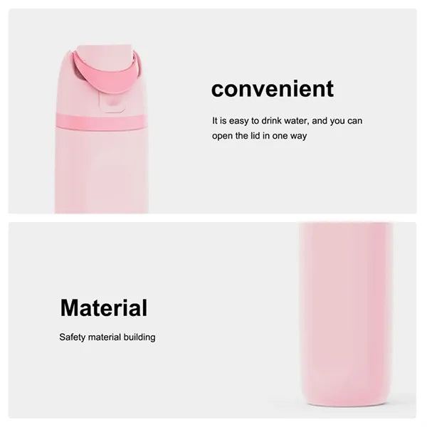 24OZ Stainless Steel Water Bottle with Straw