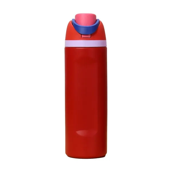 24OZ Stainless Steel Water Bottle with Straw